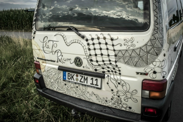 Bus hinten