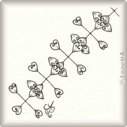 heart swirls border